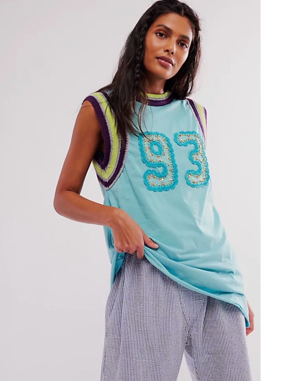 NWT Free People Bali 90s Fitted Tee - Size XL
